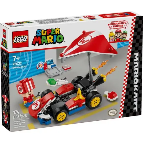 Super Mario Mario Kart Standard Kart Building Toy Multi 174 pc Multi Super Mario Mario Kart Standard Kart Building Toy Multi 174 pc Multi
