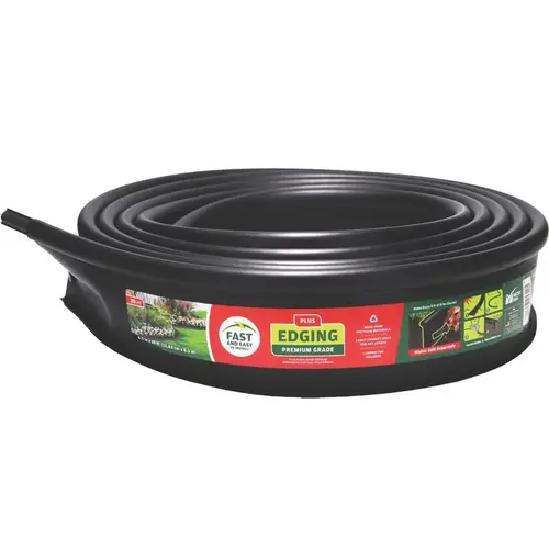 20 ft. L X 4.5" H Plastic Black Landscape Edging Kit Black 20 ft. L X 4.5" H Plastic Black Landscape Edging Kit Black