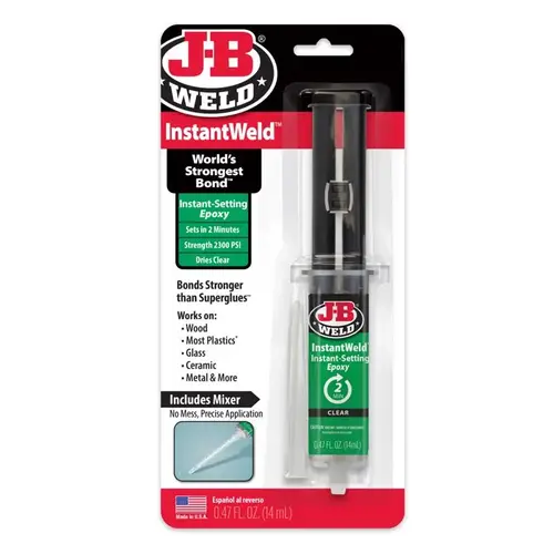 InstantWeld High Strength Clear Epoxy Syringe 0.47 oz Clear InstantWeld High Strength Clear Epoxy Syringe 0.47 oz Clear