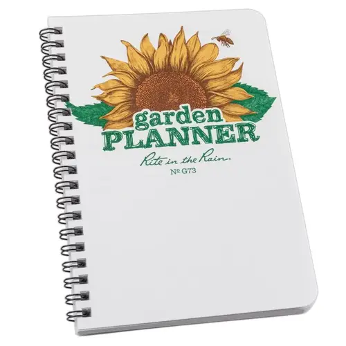 4.62" W X 7" L Unruled Spiral White/Yellow Garden Planner Notebook White/Yellow 4.62" W X 7" L Unruled Spiral White/Yellow Garden Planner Notebook White/Yellow