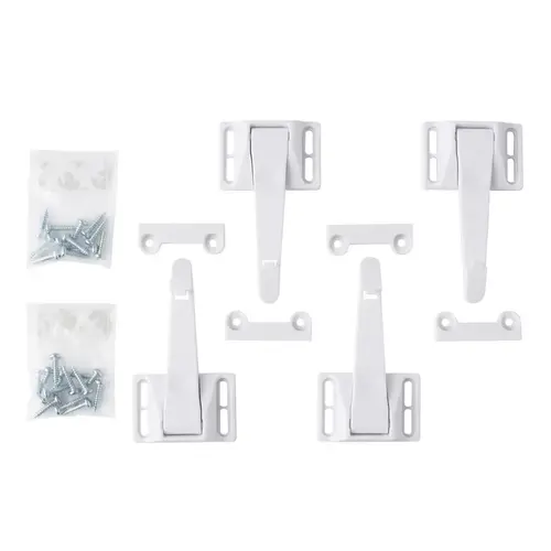 Toddleroo White Plastic Cabinet/Drawer Latches White Toddleroo White Plastic Cabinet/Drawer Latches White