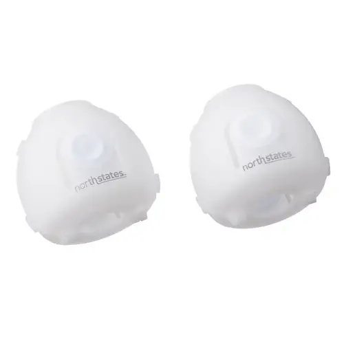 Toddleroo White Plastic Door Knob Covers 2 pk White Toddleroo White Plastic Door Knob Covers 2 pk White