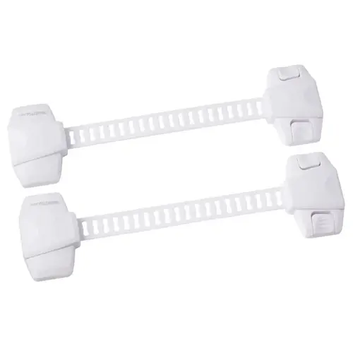 Toddleroo White Plastic Strap Lock White Toddleroo White Plastic Strap Lock White