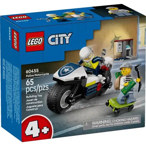 City Police Motorcycle Chase Building Set Multicolored 65 pc Multicolored City Police Motorcycle Chase Building Set Multicolored 65 pc Multicolored