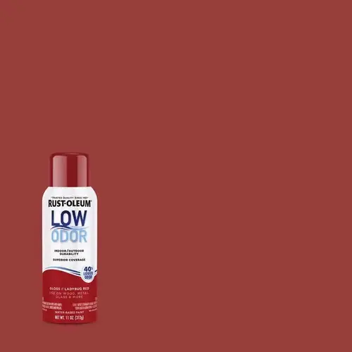 Low Odor Gloss Ladybug Red Spray Paint 11 oz Ladybug Red Low Odor Gloss Ladybug Red Spray Paint 11 oz Ladybug Red