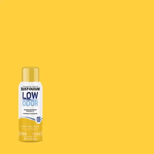 Low Odor Gloss Daisy Yellow Spray Paint 11 oz Daisy Yellow Low Odor Gloss Daisy Yellow Spray Paint 11 oz Daisy Yellow