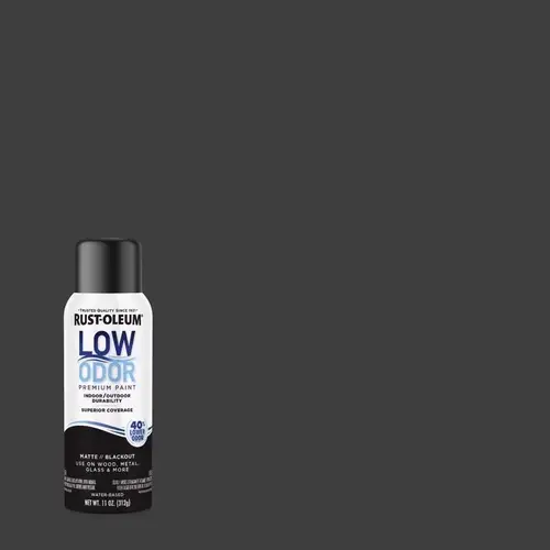 Low Odor Matte Blackout Spray Paint 11 oz Blackout Low Odor Matte Blackout Spray Paint 11 oz Blackout