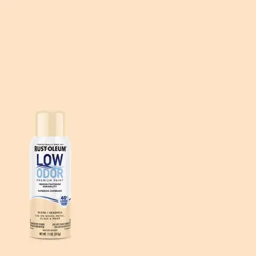 Low Odor Gloss Seashell Spray Paint 11 oz Seashell Low Odor Gloss Seashell Spray Paint 11 oz Seashell