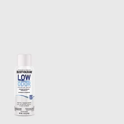 Low Odor Matte Snow White Spray Paint 11 oz Snow White Low Odor Matte Snow White Spray Paint 11 oz Snow White