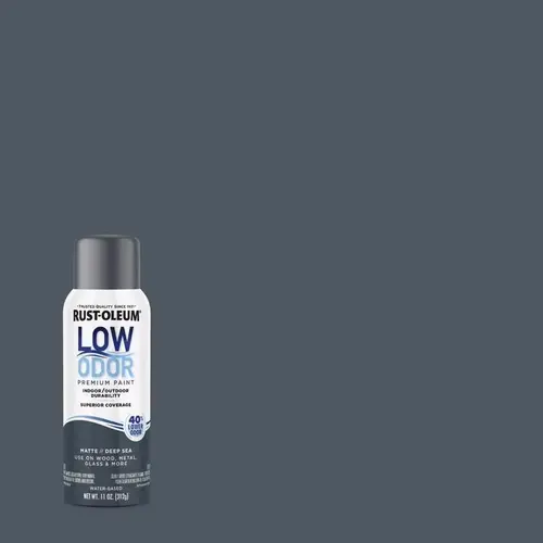 Low Odor Matte Deep Sea Spray Paint 11 oz Deep Sea Low Odor Matte Deep Sea Spray Paint 11 oz Deep Sea