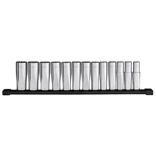 13pc 1/2 inch Drive 12-Point Deep Well Metric Socket Set 13pc 1/2 inch Drive 12-Point Deep Well Metric Socket Set