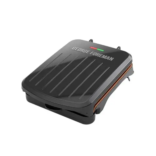 Family Size Black Plastic Nonstick Surface Grill and Panini Press Black Family Size Black Plastic Nonstick Surface Grill and Panini Press Black