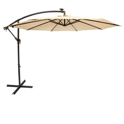 10 ft. Tiltable Taupe Offset Umbrella 10 ft. Tiltable Taupe Offset Umbrella