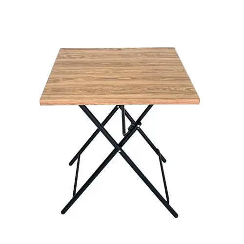 Wood Grain Beige Square Metal Folding Side Table Beige Wood Grain Beige Square Metal Folding Side Table Beige