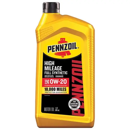 Full Synthetic 0W-20 High Mileage Motor Oil 1 qt Full Synthetic 0W-20 High Mileage Motor Oil 1 qt