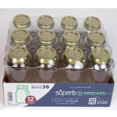 Arglass Regular Mouth Canning Jar 32 oz 12 pk Arglass Regular Mouth Canning Jar 32 oz 12 pk