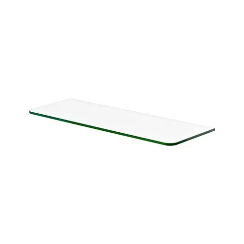 0.31" H X 23.6" W X 7.9" D Clear Glass Shelf Board Clear 0.31" H X 23.6" W X 7.9" D Clear Glass Shelf Board Clear