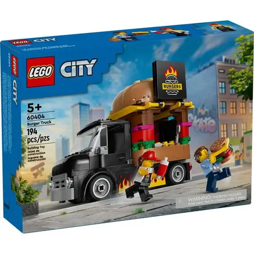 City Burger Truck Building Set Multicolor 194 pc Multicolor City Burger Truck Building Set Multicolor 194 pc Multicolor