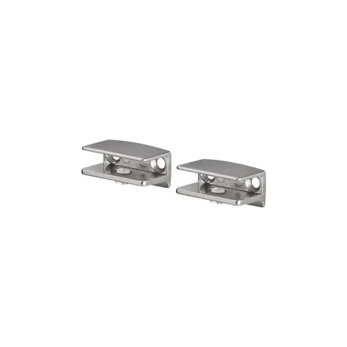 Flac 1.6" H X 1.6" W X 0.8" D Silver Metal Shelf Clips Brushed Flac 1.6" H X 1.6" W X 0.8" D Silver Metal Shelf Clips Brushed