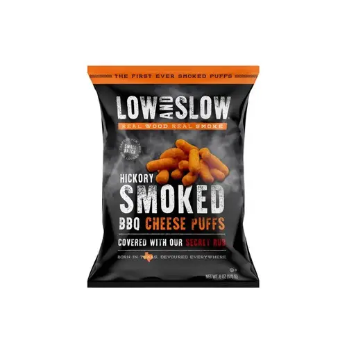 Hickory Smoked BBQ Cheese Puffs 6 oz Bagged Hickory Smoked BBQ Cheese Puffs 6 oz Bagged