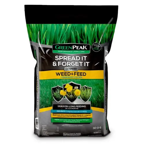 Spread It and Forget It Weed & Feed Lawn Fertilizer For All Grasses 5000 sq ft Spread It and Forget It Weed & Feed Lawn Fertilizer For All Grasses 5000 sq ft