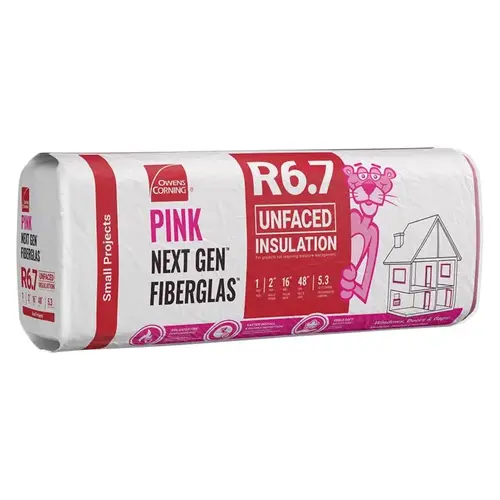 16" W X 48" L X 2" 6.7 Unfaced Fiberglass Insulation Roll 5.33 sq ft 16" W X 48" L X 2" 6.7 Unfaced Fiberglass Insulation Roll 5.33 sq ft