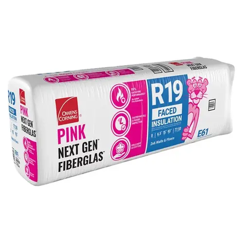 15" W X 93" L X 6.5" R-19 Kraft Faced Fiberglass Insulation Batt 77.5 sq ft 15" W X 93" L X 6.5" R-19 Kraft Faced Fiberglass Insulation Batt 77.5 sq ft