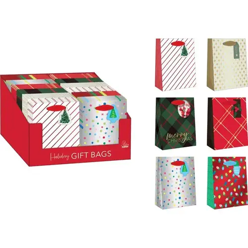 Assorted Holiday Small Treated Gift Bag Assorted Assorted Holiday Small Treated Gift Bag Assorted