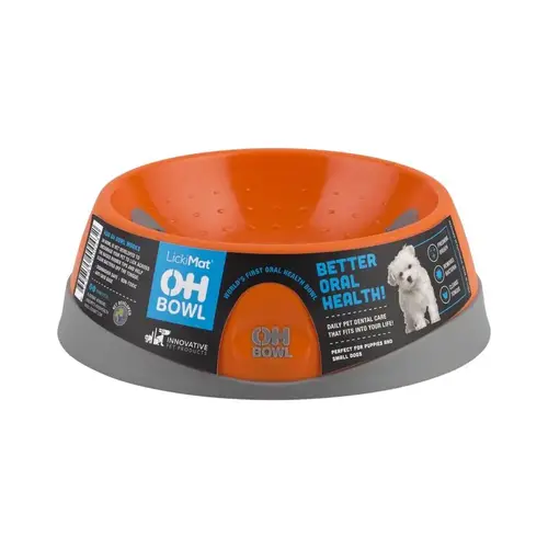 OH Orange Plastic Small Pet Bowl For Dogs Orange OH Orange Plastic Small Pet Bowl For Dogs Orange