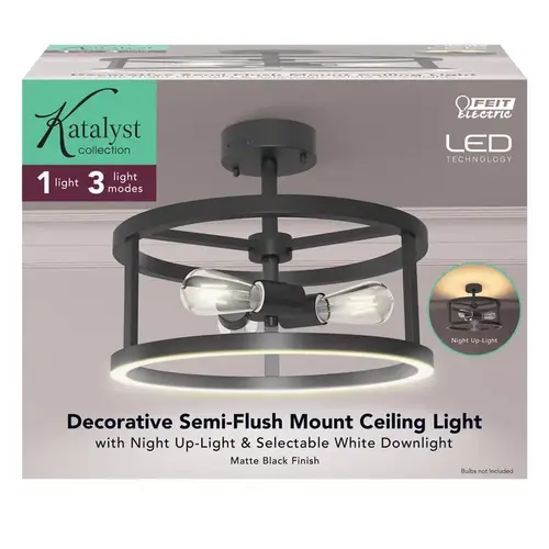 54" H X 15" W X 15" L Matte Black LED Ceiling Light Fixture Matte Black 54" H X 15" W X 15" L Matte Black LED Ceiling Light Fixture Matte Black