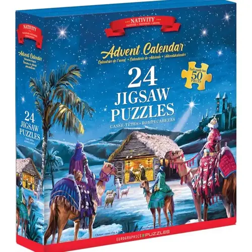 Nativity Book Advent Calendar Jigsaw Puzzles Multicolored 1200 pc Multicolored Nativity Book Advent Calendar Jigsaw Puzzles Multicolored 1200 pc Multicolored