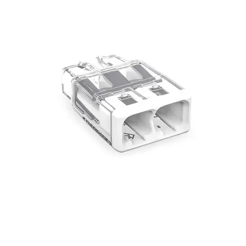 2 Port Push-In Wire Connector 100 pk 2 Port Push-In Wire Connector 100 pk