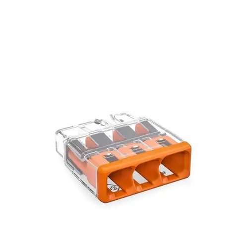 3 Port Push-In Wire Connector 100 pk 3 Port Push-In Wire Connector 100 pk