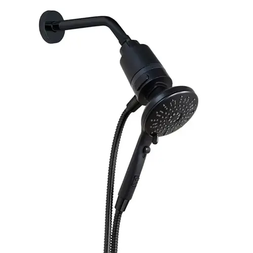 Seventy Matte Black 5 settings Handheld Showerhead 1.8 gpm Matte Black Seventy Matte Black 5 settings Handheld Showerhead 1.8 gpm Matte Black