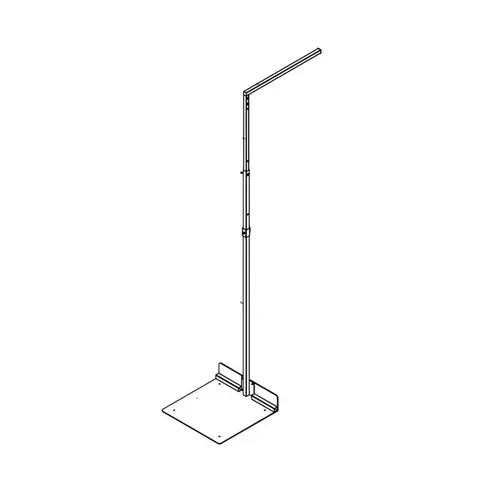 Black Metal Floor Sign Holder 72" H Black Black Metal Floor Sign Holder 72" H Black