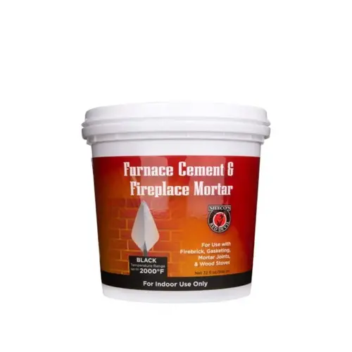 Meeco's Red Devil Furnace Cement Black Meeco's Red Devil Furnace Cement Black