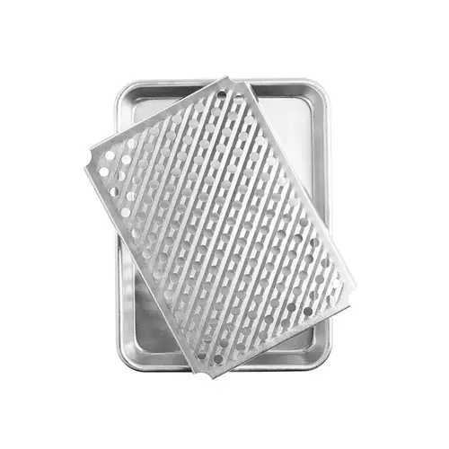 Aluminum Baking Sheet with Cooling Rack 12.1" Silver Silver Aluminum Baking Sheet with Cooling Rack 12.1" Silver Silver