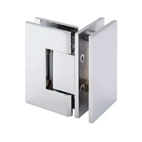 Standard Duty 90 degree Glass to Glass Hinge Polished Nickel Standard Duty 90 degree Glass to Glass Hinge Polished Nickel