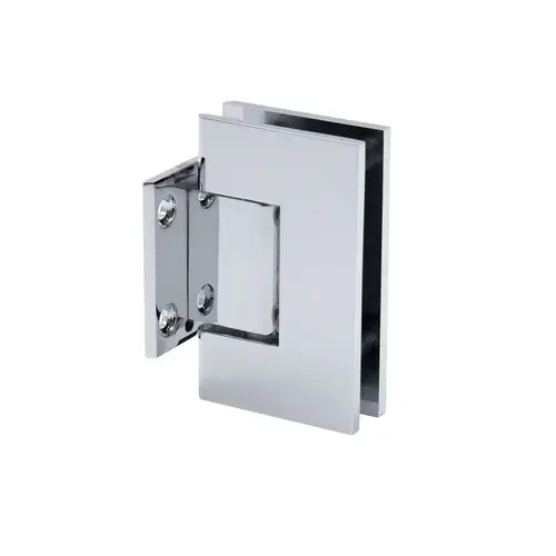 Wall to Glass Short Back Plate Hinge-Chrome Wall to Glass Short Back Plate Hinge-Chrome
