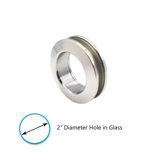 MC-001-Thru Glass Finger Pull-Chrome MC-001-Thru Glass Finger Pull-Chrome