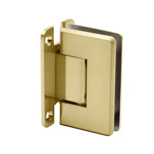 Wall to Glass "H" Back Plate Hinge- Beveled Brushed Bronze Wall to Glass "H" Back Plate Hinge- Beveled Brushed Bronze