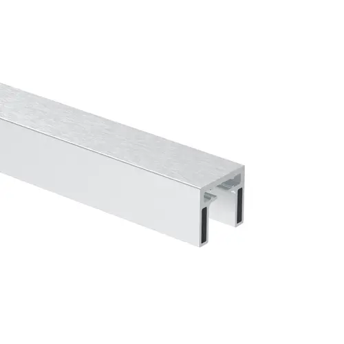 1 5/8" Square Aluminum Cap Rail Brushed Nickel 240" Length 1 5/8" Square Aluminum Cap Rail Brushed Nickel 240" Length