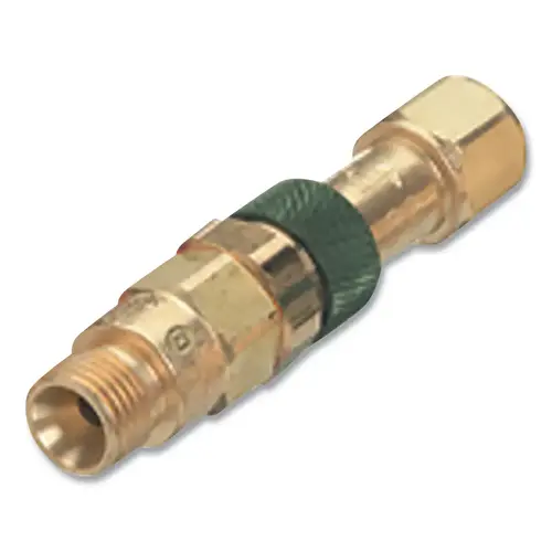 Quick Connect, Torch-to-Hose w/Reverse Flow Check Valve, Brass, QDB200 (M) Plug/QDB201 (F) Socket, Fuel Gas Quick Connect, Torch-to-Hose w/Reverse Flow Check Valve, Brass, QDB200 (M) Plug/QDB201 (F) Socket, Fuel Gas
