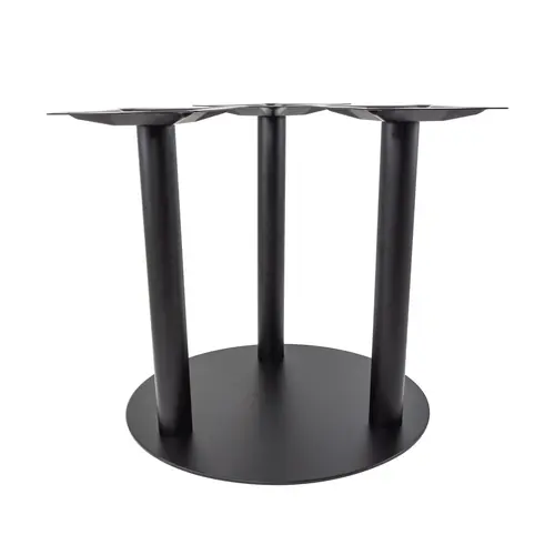 Positano Steel Triple Column Table Base, 29" Round, Black, Bar Height Positano Steel Triple Column Table Base, 29" Round, Black, Bar Height