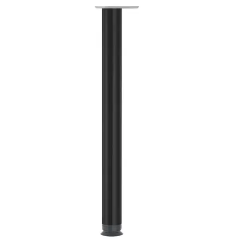 2-3/8" Diameter x 34-1/4" High Zoom Table Leg, Glossy Black 2-3/8" Diameter x 34-1/4" High Zoom Table Leg, Glossy Black