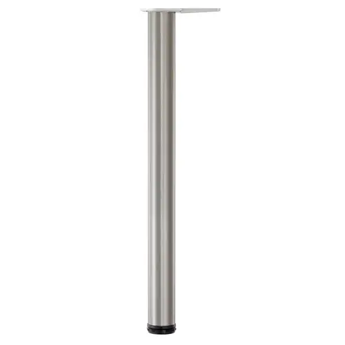 2-3/8" Diameter x 27-3/4" High Hamburg Single Table Leg, Brushed Steel 2-3/8" Diameter x 27-3/4" High Hamburg Single Table Leg, Brushed Steel