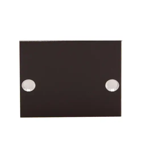 End Cap for Narrow Header/U-Channel - 3/4" Glass - Oil Rubbed Bronze End Cap for Narrow Header/U-Channel - 3/4" Glass - Oil Rubbed Bronze