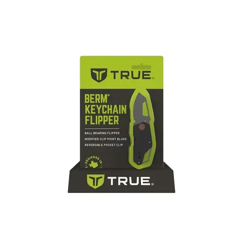 True BERM Series Keychain Knife, 1-1/2 in L Blade, Stainless Steel Blade True BERM Series Keychain Knife, 1-1/2 in L Blade, Stainless Steel Blade