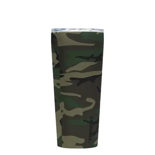 Corkcicle Classic Tumbler, 24 oz, Shatterproof, Sliding Lid, Stainless Steel, Woodland Camo, Insulated Corkcicle Classic Tumbler, 24 oz, Shatterproof, Sliding Lid, Stainless Steel, Woodland Camo, Insulated