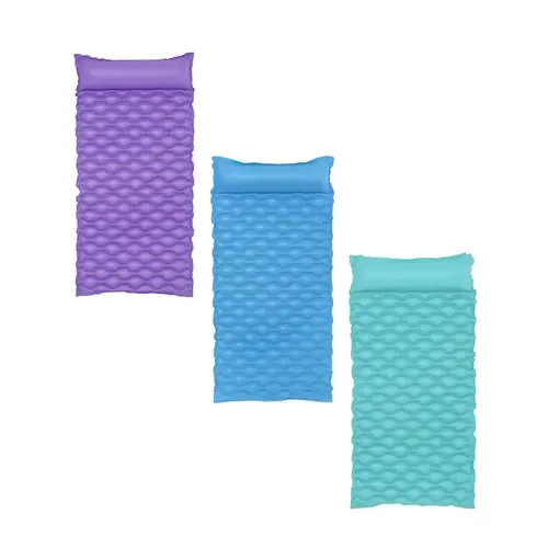 H2OGO! Float 'n Roll Series 44020 Air Mat with Pillow, Inflatable Profile, Vinyl, Purple H2OGO! Float 'n Roll Series 44020 Air Mat with Pillow, Inflatable Profile, Vinyl, Purple